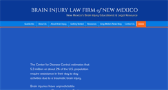 Desktop Screenshot of brain-injury-law-firm-of-new-mexico.com