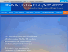 Tablet Screenshot of brain-injury-law-firm-of-new-mexico.com